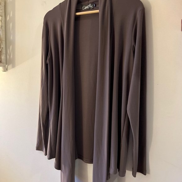 Sympli Gray Open Front Cardigan VGUC 12 - Picture 3 of 9